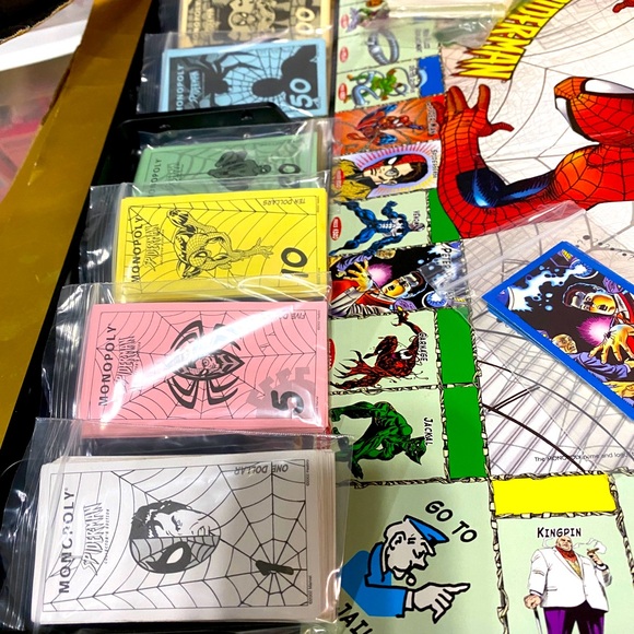 MONOPOLY SPIDER-MAN MARVEL COLLECTOR’S EDITION 2002 PARKERS BROTHERS COMPLETE - Picture 3 of 9